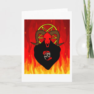 Little Red Naughty Devil Card