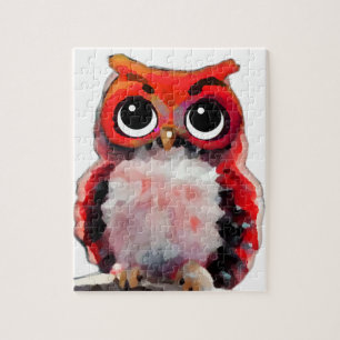 Little Red Owl Jigsaw Puzzle