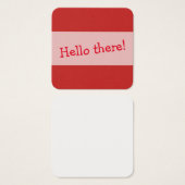 Little Red Printed Notes for Leaving Messages (Front & Back)