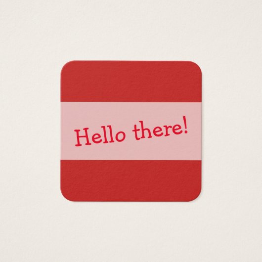 Little Red Printed Notes for Leaving Messages (Front)