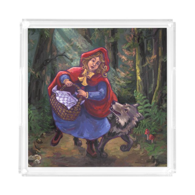 Little Red Riding Hood Acrylic Tray (Front)