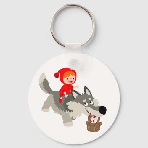 Little Red Riding Hood and The Wolf Keychain