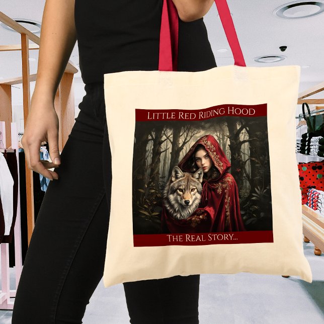 Little Red Riding Hood and the Wolf  Tote Bag (Creator Uploaded)