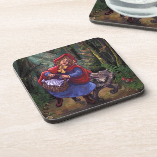 Little Red Riding Hood Beverage Coaster