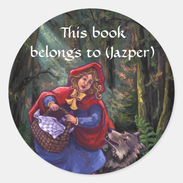 Little Red Riding Hood Bookplate (Front)