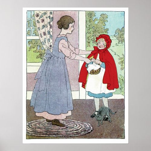 Little Red Riding Hood Bring This To Grandma Poster