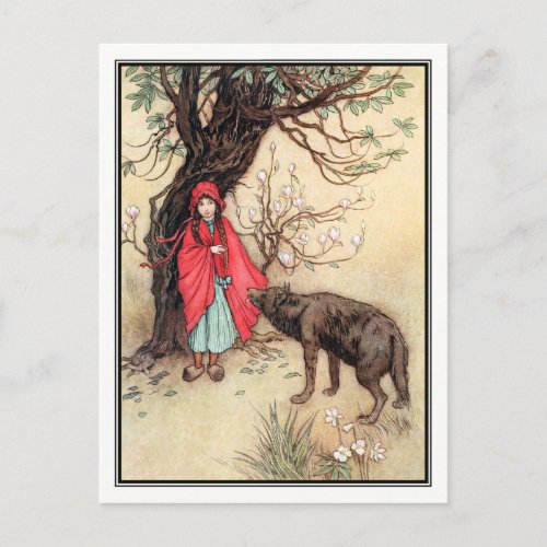 Little Red Riding Hood by Warwick Goble Postcard