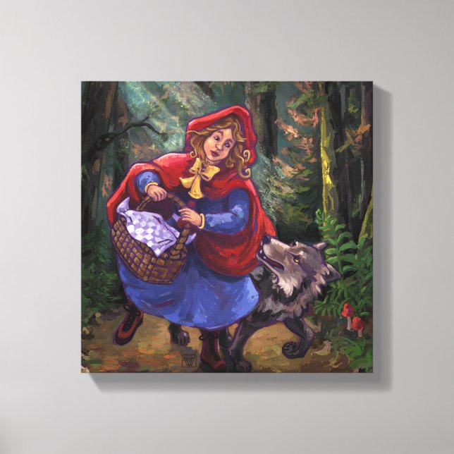 Little Red Riding Hood Canvas Print (Front)