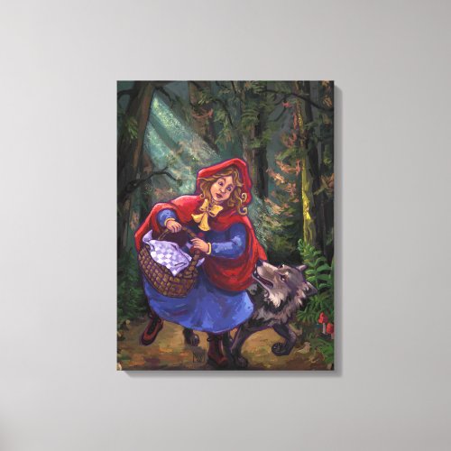 Little Red Riding Hood Canvas Print