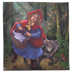 Little Red Riding Hood Cloth Napkin