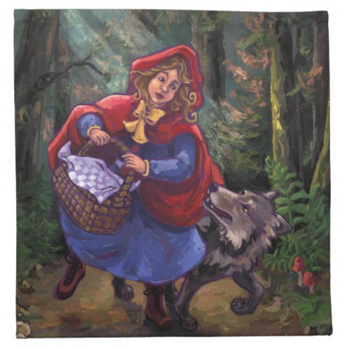 Little Red Riding Hood Cloth Napkin