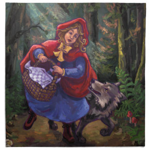 Little Red Riding Hood Cloth Napkin