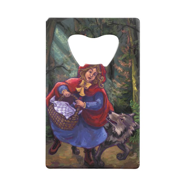 Little Red Riding Hood Credit Card Bottle Opener (Front)