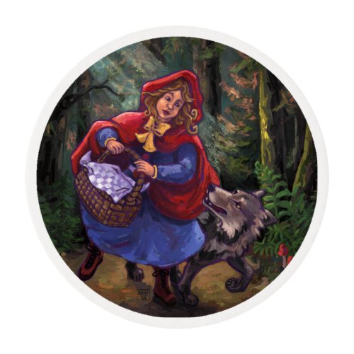 Little Red Riding Hood Edible Frosting Rounds