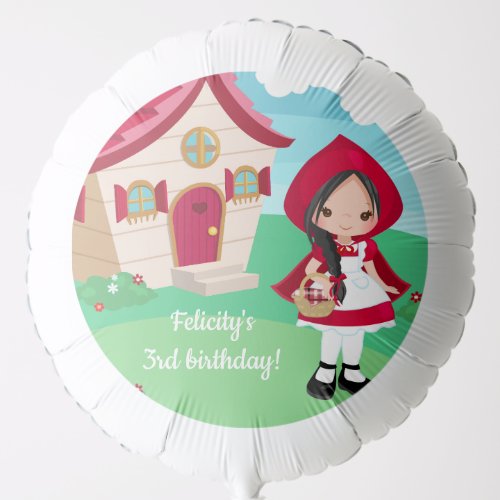 Little Red Riding Hood Fairytale Girls Birthday Balloon