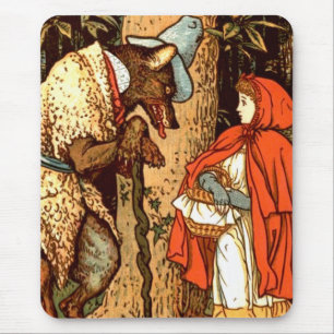 Little Red Riding Hood Fantasy Fairy Tale Mouse Pad