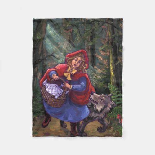 Little Red Riding Hood Fleece Blanket
