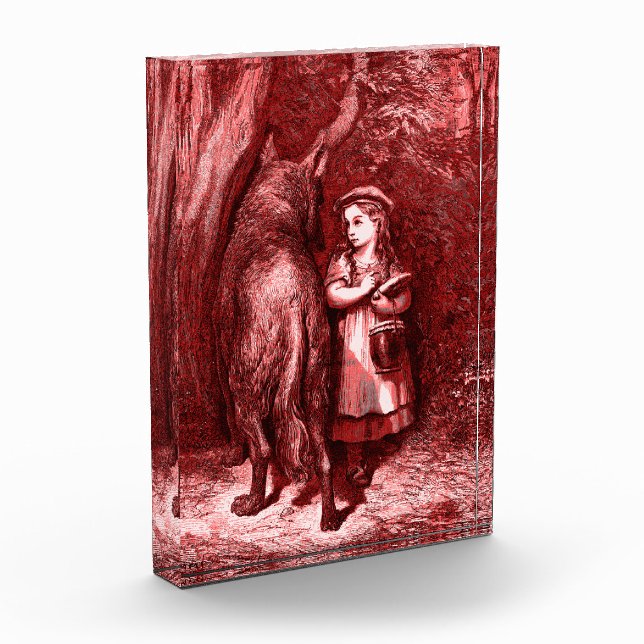 Little Red Riding Hood - Grimm Fairytale Photo Block (Left)