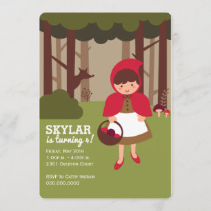 Little Red Riding Hood Invitation