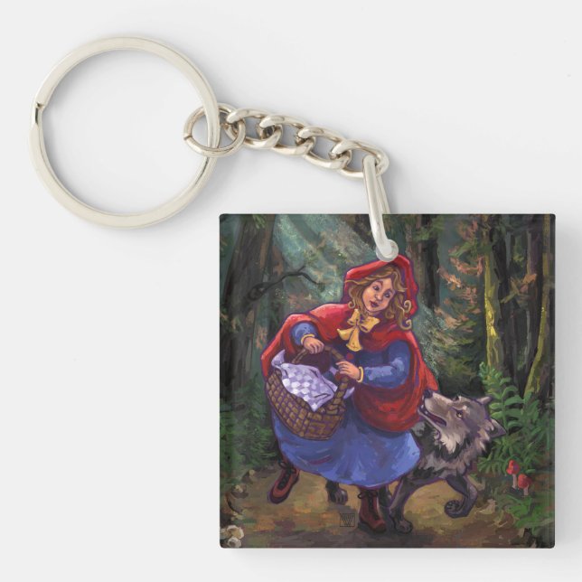 Little Red Riding Hood Keychain (Front)