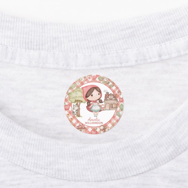 Little Red Riding Hood Kindergarten Preschool  Labels (Affixed)