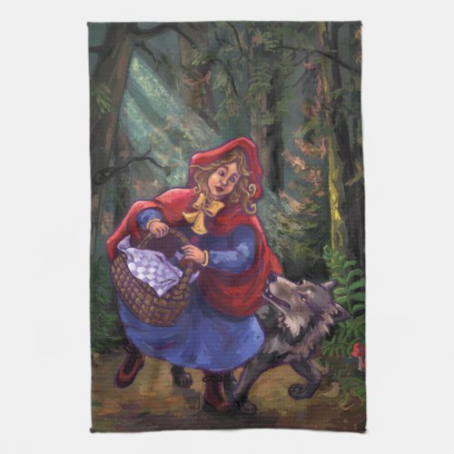 Little Red Riding Hood Kitchen Towel