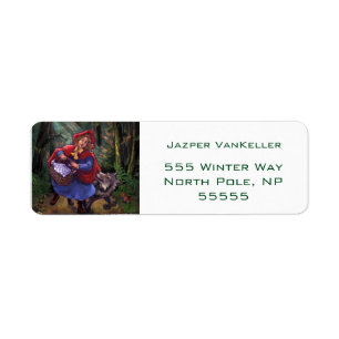Little Red Riding Hood Label