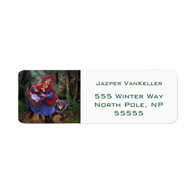Little Red Riding Hood Label (Front)
