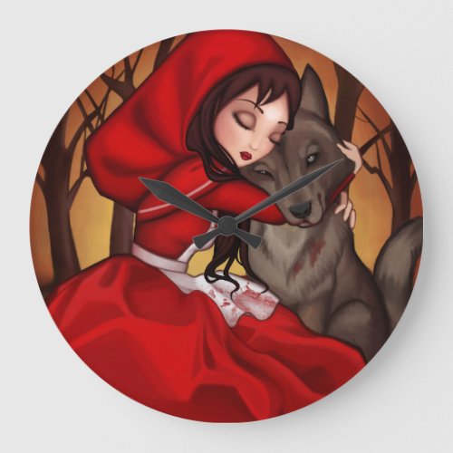 Little Red Riding Hood Large Clock