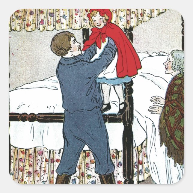 Little Red Riding Hood: Little Red Safe Square Sticker (Front)