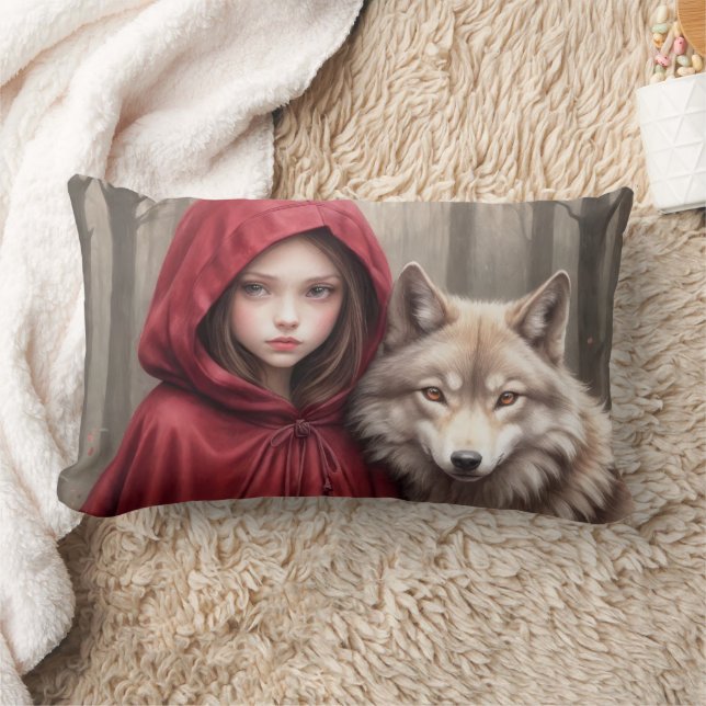 Little Red Riding Hood Lumbar Pillow (Blanket)