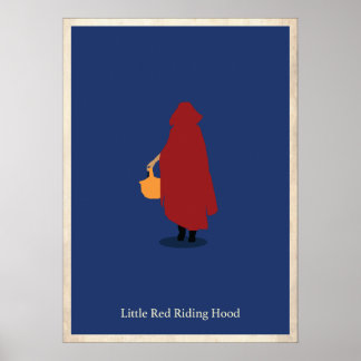 Little Red Riding Hood Minimalist Poster