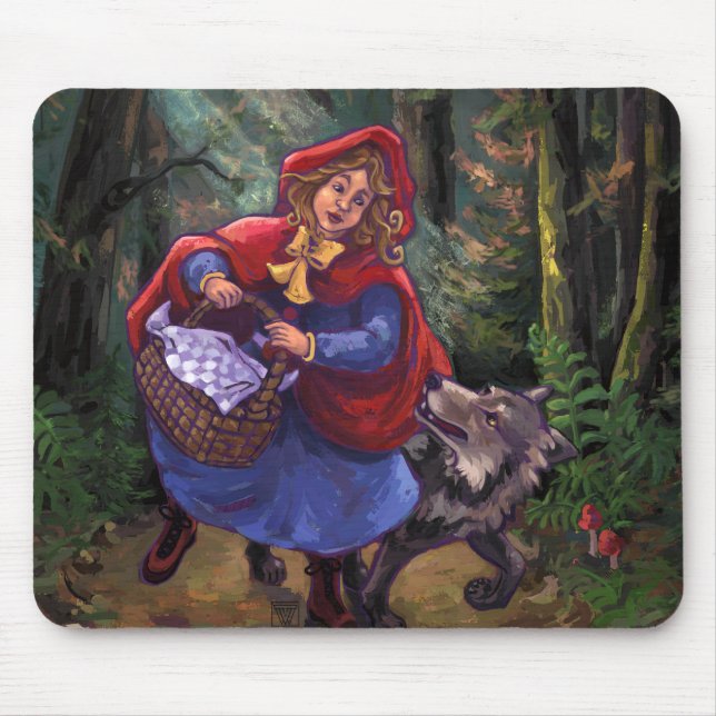 Little Red Riding Hood Mouse Pad (Front)