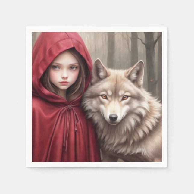 Little Red Riding Hood Napkins (Front)