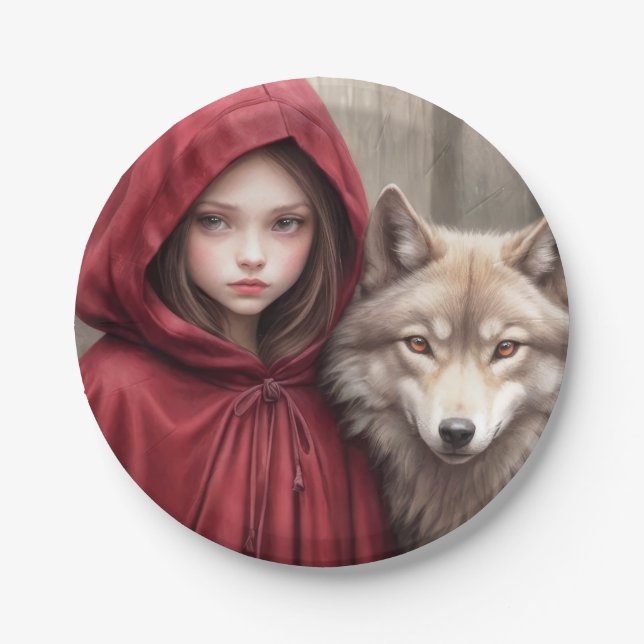 Little Red Riding Hood Paper Plates (Front)