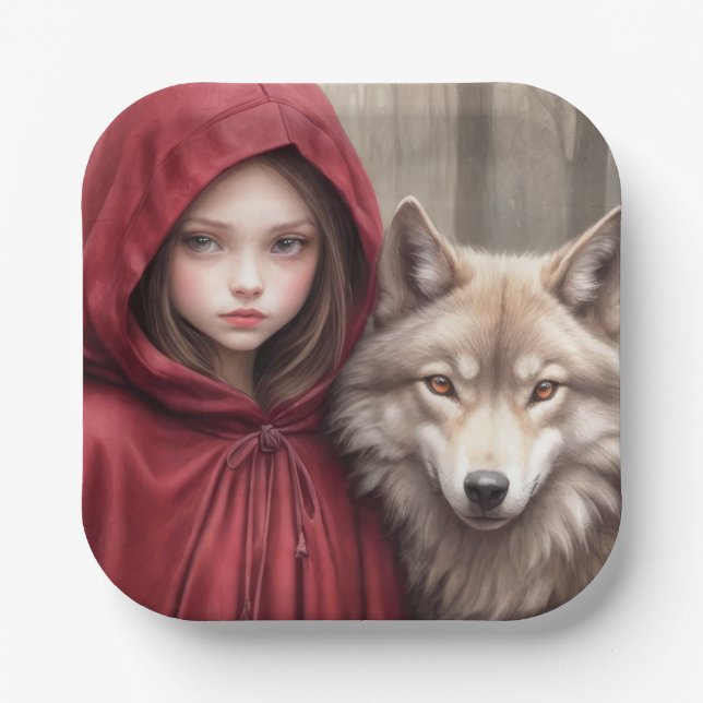 Little Red Riding Hood Paper Plates (Front)