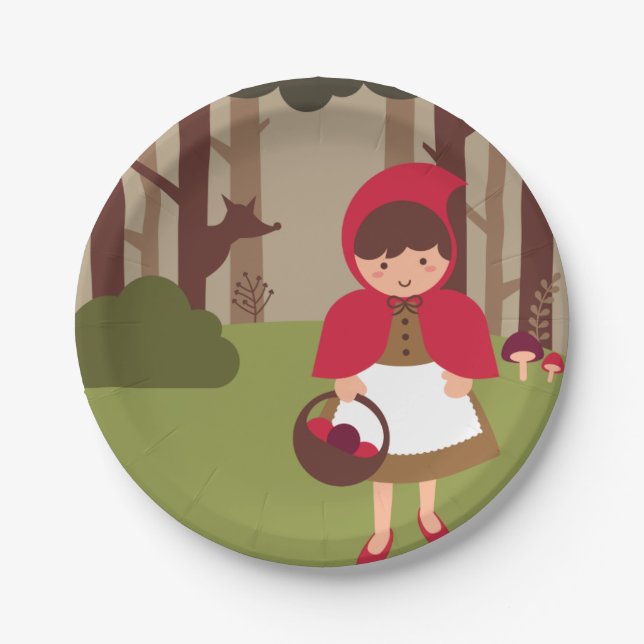 Little Red Riding Hood Paper Plates (Front)