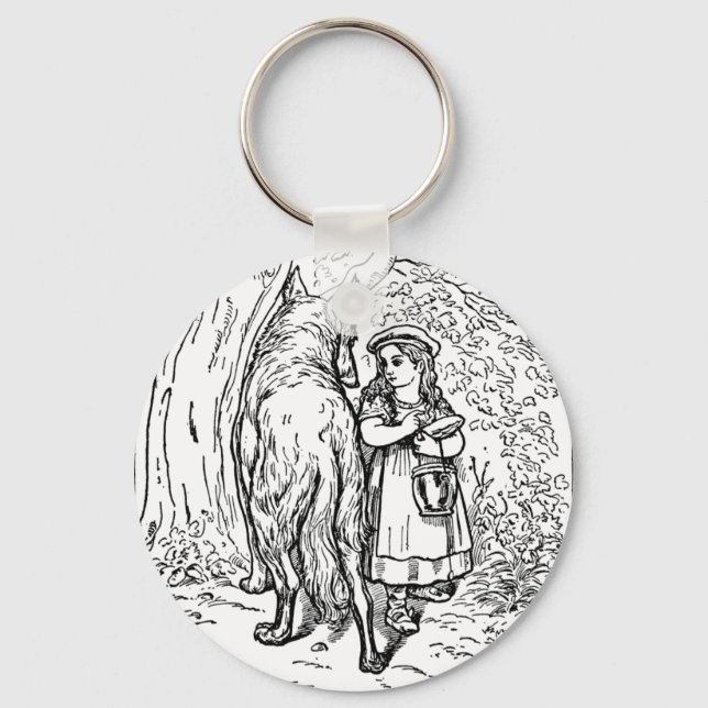 little-red-riding-hood-pictures-1 keychain (Front)