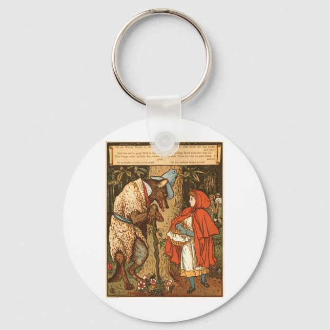 little-red-riding-hood-pictures-9 keychain (Front)