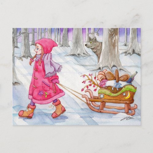 Little Red Riding Hood Post Card