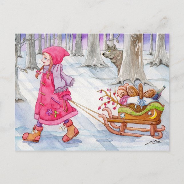 Little Red Riding Hood Post Card (Front)