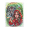 Little Red Riding Hood Postcard Fairytale Wolf