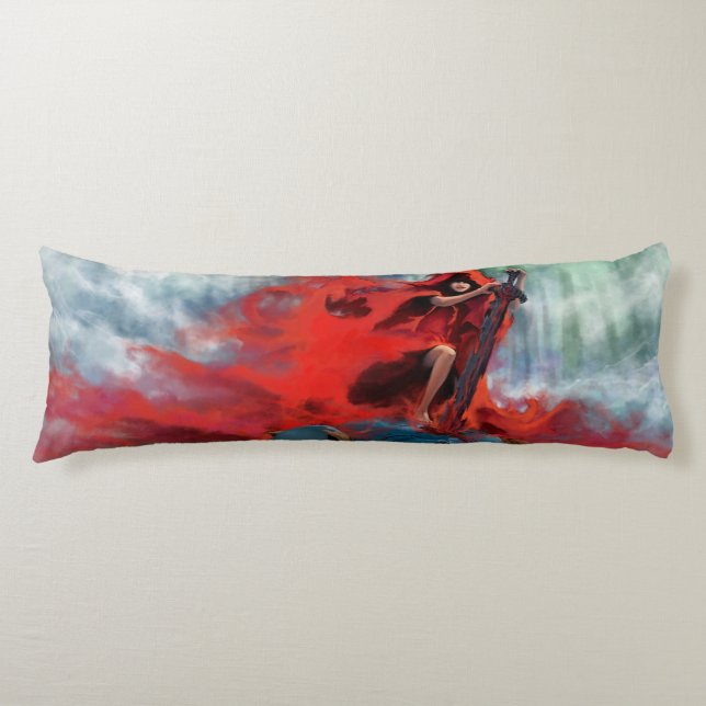 Little Red Riding Hood - Red Slays the wolf Body Pillow (Front)