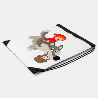 Little Red Riding Hood & The Wolf Draw String Bag