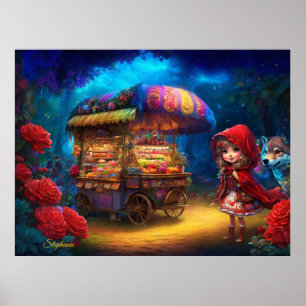 Little Red Riding Hood & The Wolf Poster