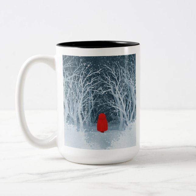 Little Red Riding Hood Two-Tone Coffee Mug (Left)