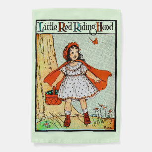 Little Red Riding Hood Vintage Cute Garden Flag