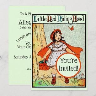 Little Red Riding Hood Vintage Cute Invitation
