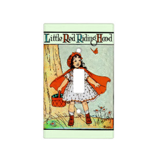 Little Red Riding Hood Vintage Cute Light Switch Cover
