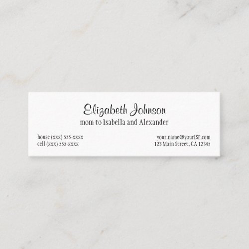 Vintage Little Red Riding Hood Mommy Card Business Card Template